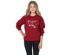 Sanfran - Prosecc-ho ho ho Top Christmas Xmas Funny Prosecco Festive Jumper Sweater - Extra Large/Dark Red