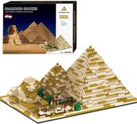 SANFUNET Architecture Pyramid Building Set, Architecture Model Building Kit for Children, Compatible with Major Brands - 1456 Pieces