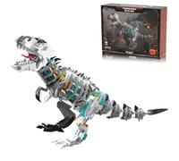 SANFUNET Dino Triceratops Building Blocks Set, Mechanical Dinosaur Model Kit with LED Light, 1180 PCS STEM Construction Toys for Adults & Teens, Collectible Display Decoration Gift (Indominus Rex)