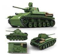 SANFUNET Military Tank Building Toy Set, T-70 WW2 Heavy Army Battle Tanks Model, Vehicle for Army Enthusiasts-689 PCS