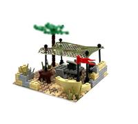 SANFUNET Outdoor Adventure Building Block Set, Wild Camp Scene Toys, Suitable for Teenagers Aged 16+ and above (B)