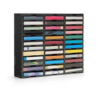 Sanfurney 36 Slots Cassette Tape Storage Rack Desktop Audio Tape Organizer, Wall-Mounted Audio Cassette Holder