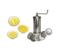 SANGAM Brass Sev Maker Murukku Maker Indian Sev Sancha Gathiya Manual Noodle Pasta Maker for Home Janthikalu Maker Machine Kitchen Cooking Tools with Differnet Shapes 6 Jali