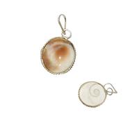 SANGAM Gomti Chakra Pendant Women Neckalce Shiva Eye Shell Hindu God Pendant Tibetan, Buddhist Prayer Necklace Lucky Charm Women Jewelry Fashion Accessories Religious Gifts