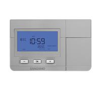 Sangamo CHPRSTATDPS Choice Plus Room Thermostat Digital Silver 7 Day Programmable with Frost Protection