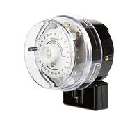 Sangamo S254.2 Synchronous 24 HR F2/3 SPST 2 Pin, Day Omit On Time Switch, 254020171, 4600 W, Black, White, Standard