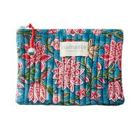 Sanganeri Block Printed Purse - Blue
