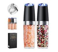 Sangcon KDL-546-L-2B Gravity Electric Salt and Pepper Grinder Set - Black (Set/Black)