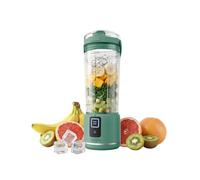 Sangcon Portable Smoothies Blender,500ml Personal Blender USB Rechargeable,Wireless Mini Blender,2 Blending Modes 6-blade knife,Makes Smoothies, Protein Shakes, Blends Ice & Frozen Fruit (Green)