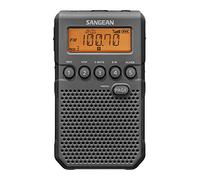 Sangean DT-800BK AM/FM/NOAA Weather Alert Rechargeable Pocket Radio (Black/Gray)