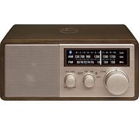 Sangean WR-16SE AM/FM/Bluetooth/Aux-in/USB Phone Charging 45th Anniversary Special Edition Wooden Cabinet Radio (Dark Walnut with Rose Gold)