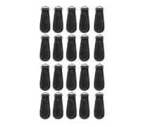 Sangeponiang for Genuine Leather, 20pcs Zipper Pulls, Stylish Casual Microfiber Leather, for Backpacks Luggage (Golden Hardware)
