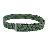 Sangeponiang,for Military Waist Belt,Hand Woven Survival Rope Belt,for Hiking and Camping,Durable Outdoor Gear,Adjustable Waistband,Multi-Purpose Utility Strap,Emergency Paracord T (Green)
