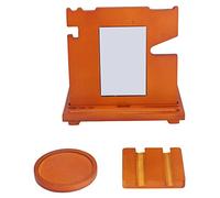 Sangeponiang for Mobile Phone Base, for Durable Wood Desktop Organizer, Multifunctional Storage Bracket for Watch Glasses Keys