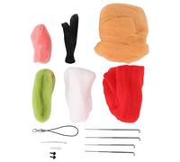 Sangeponiang, for Needle Felting Kit, for DIY Wool Felt Craft, for Beginner, for Hand-Made Accessories, Cute Dog, Complete Set, Easy to Use, Step by Step Guide, Creative Crafting,