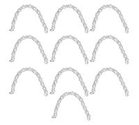 Sangeponiang for Pearl, 10pcs Bag Chain, Polishing Process, for Phone Case Shoes Keychain (Xkdzzz)