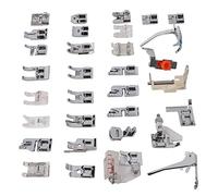 Sangeponiang, For Sewing Machine, 32Pcs Presser Foot Kit, Household Multifunctional Accessories, For Brother Singer, Universal Fit, Heavy Duty, Zigzag Stitch, Quilting, Buttonhole