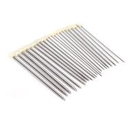 Sangeponiang Knitting Needles for Handmade Wool Weaving, Stainless Steel Straight Single Pointed Needles, 22Pcs Complete Set for Knitting and Crochet, Professional Weaving Tools wi (25cm / 9.8in)