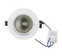 Sangeponiang LED Down Light, for Indoor Spotlight, COB Downlight, Embedded Decoration Lamp, Open Hole 89mm, 7W, Energy Saving, Dimmable Design (7W Non-dimmable)