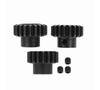 Sangeponiang M1 ¢5mm 17T-19TT 20T-22T Metal Pinion Motor Gear for 1/8 RC Buggy Truck Car, Durable Alloy Construction, High Precision Engineering, Enhanced Torque Transmission, Smoo (17T-19T)