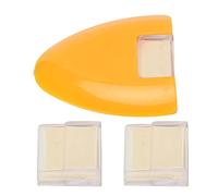 Sangeponiang Professional Tailor's Chalk Triangle, for Sewing Fabric Tools, Embroidery Craft Accessories, Multifunctional, Accurate Marking, Durable Design, Easy to Use (Yellow)