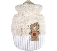 Sanger Fleece Covered 0.8 Litre Childrens Hot Water Bottle Teddy Bear Design