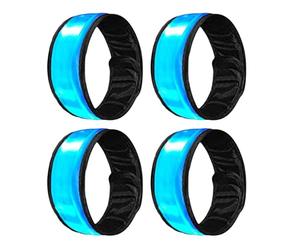 Sangle De Jambe Pour Cheval | Bandes De Cheville Réfléchissantes À Lumière LED, 4 Pièces, Enveloppes De Sécurité 'équitation Avec Lumières L Pour Chevaux | Idéal Pour Les Promenades Équestres