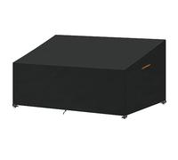 SanGlory Garden Sectional Sofa Cover - 3-4 Seater Outdoors Garden Sofa Cover Waterproof Rattan Furniture Covers Deep Seat Couch Bench cover 240x99x61/89cm