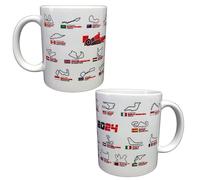 SANGOIMPRESS Formula 1 and Moto GP Personalised Mug with Calendar and Circuits 2024 (F1 2024)