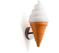 SANGPAO Modern Home Decoration LED Wall Mount Light For Kids Bedroom Cute Ice Cream Shade Nordic Modern Wall Sconce Fixture Creative Cone Orange Bedside Wall Lamp For Boys Girls Children Nursery Room