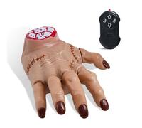 SANGQAOFU Wednesday Thing Hand Remote Control Crawling Hand Toy with Spooky Music Lights & Moving Fingers Life Size Fake Hands Scary Props Halloween Decorations
