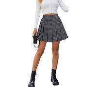 SANGTREE Girls Women's Pleated Skirt, Elastic Waist Uniform Skirt, 2 Years - US 3XL, X01 Grey, 4-5T