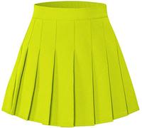 SANGTREE Girls Women's Pleated Skirt with Comfy Stretchy Band, 2 Years - US 2XL - green - 3-4T