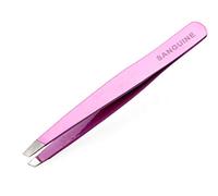 Sanguine Eyebrow Tweezers, Professional Pink Tweezers - Slant Tip