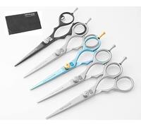 Sanguine Hair Scissors, Hairdressing Scissors, with Presentation Case, Professional or Personal use (Blue)