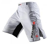 Sanguine MMA Fight Shorts Grappling Short Kick Boxing Cage Fighting Shorts, Gym Shorts White