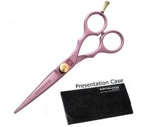 Sanguine Pink Hair Scissors, Hairdressing Scissors for All Types of Hair - Presentation Case - Suitable for Professional and Personal use