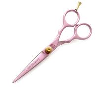 Sanguine Professional Hairdressing Scissors Hair Scissors in Pink, 5.5 inch, 14 cm with Presentation Case