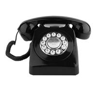 Sangyn Classic Retro Telephone Vintage Style Cord Phone with Push Button Old Fashioned Landline Desk Phone for Home Office Hotel and Bar