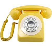 Sangyn Classic Retro Telephone Vintage Style Cord Phone with Push Button Old Fashioned Landline Desk Phone for Home Office Hotel and Bar