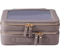 SANHECUN Clear Travel Toiletry bag Toiletry Case Carry on Travel Accessories Bag Makeup Bag, Grey, SHC-TL-2, Cosmetic Bag