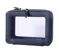 SANHECUN Toiletry bag waterproof cosmetic organizer with handle lagre opening for travelling, Black, Carry on 8 inch, Wash Bag