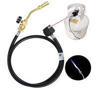 Sanheshun Propane Gas Turbo Torch Hose Adapter Kit, Portable Propane Torch for Brazing Soldering Welding, Jewellery Plus, Medical Sterilization and Disinfection, Fuel by 20lb+ Propane Gas Cylinder