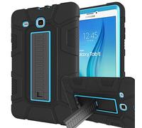 Sanhezhong Case for Samsung Galaxy Tab E 9.6, Three Layer Hybrid Rugged Heavy Duty Shockproof Anti-Slip Case Full Body Protection Cover for Tab E Nook 9.6 inch(SM-T560)