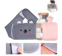 SANHIGHEND 3 Piece Set Hot Water Bottle Belt Waist Cover,Wearable Long Hot Water Bottle with Cover,Soft Plush Hand Waist Warmer Cover,Hot Water Bag for Pain Relief,Neck,Shoulder,Back,Legs,Waist Warm