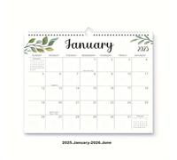 SANHIGHEND Family Weekly Planner 2025-2026 UK Wall Calendar,18 Month Wall Calendar From Jan 2025-June 2026 to View, Hanging Calendar to Track Anniversaries and Office Planning (Jan 2025-Jun 2026 (A))