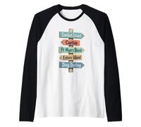 Sanibel Island, Captiva, Ft Myers, Estero, Raglan Baseball Tee