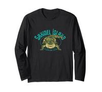 Sanibel Island Florida Alligator Design Long Sleeve T-Shirt