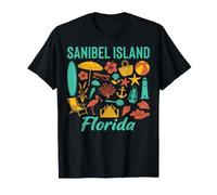Sanibel Island Florida Beach Vacation Coastal Life T-Shirt
