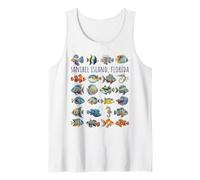 Sanibel Island, Florida Colorful Fish Design Tank Top